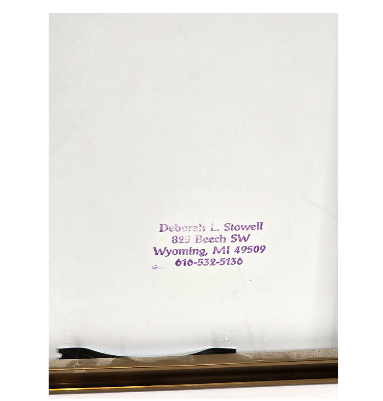 Bear Mixed Media Art Original Signed by Artist Deborah Stowell