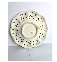 Capodimonte Italian Art Hand Painted Plate with 18k Gold Trim