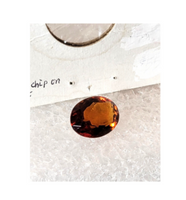 Citrine Gemstone Oval Cut Harvest Gold Color