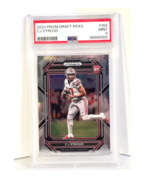 CJ Stroud Rookie Football Card 2023 Panini Prizm PSA Graded