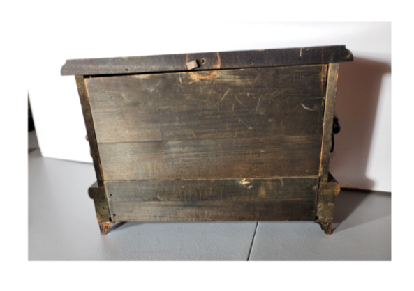 Clock Marked SF with Brass Feet Lions Head