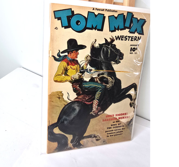 1949 Tom Mix Western #13 January Comic Book