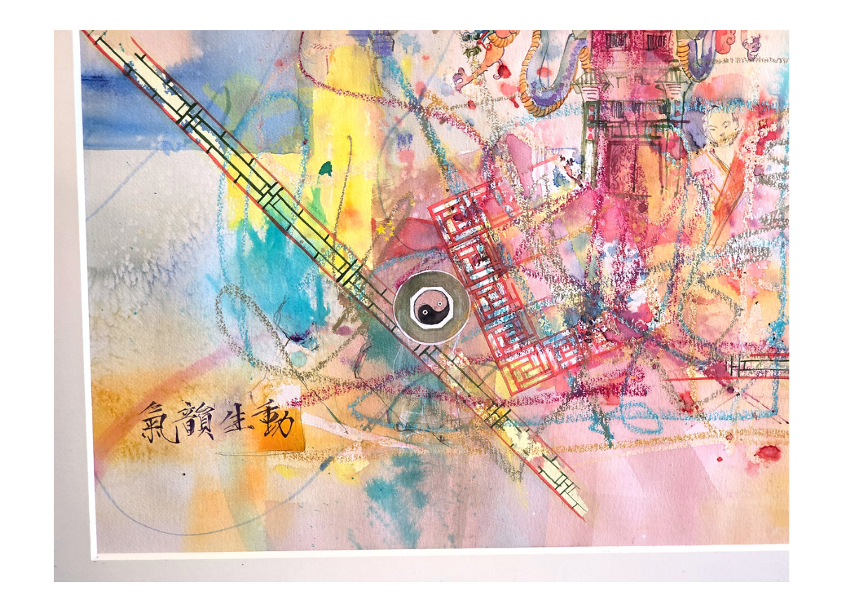 Dragon Fly Painting Art Signed by Artist