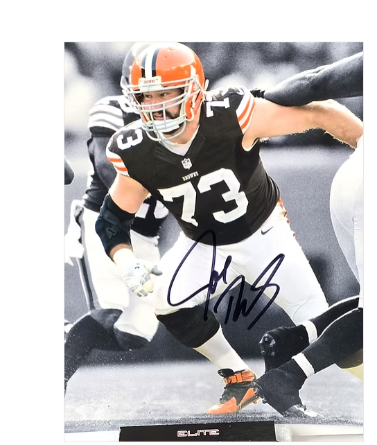 Joe Thomas Signed Autograph Cleveland Browns NFL Football Photo
