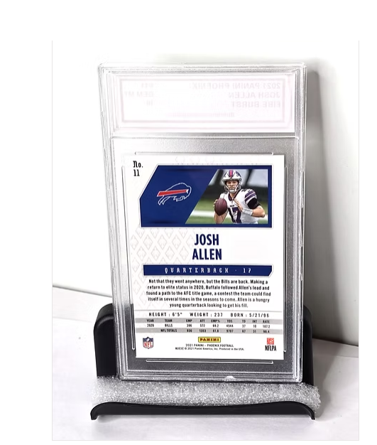 Josh Allen Football Card Grade Mint 2021 Panini Phoenix Fireburst No. 11