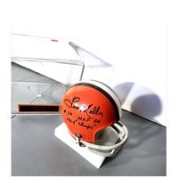 Leroy Kelly NFL Autographed Mini Football Helmet 1994 Hall of Fame