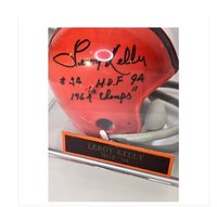 Leroy Kelly NFL Autographed Mini Football Helmet 1994 Hall of Fame
