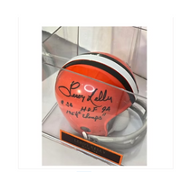 Leroy Kelly NFL Autographed Mini Football Helmet 1994 Hall of Fame