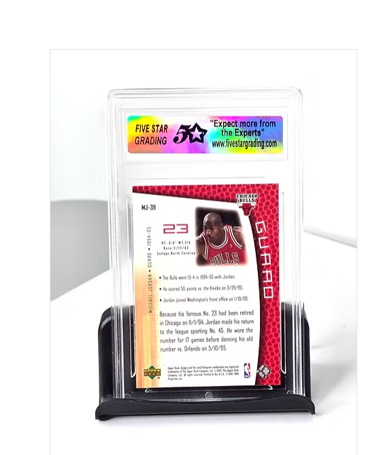 Michael Jordan Basketball Card 2001 Upper Deck Mint Condition Graded