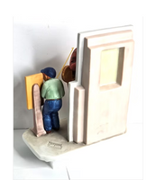 Norman Rockwell Sculpture Closed for Business Gone Fishing