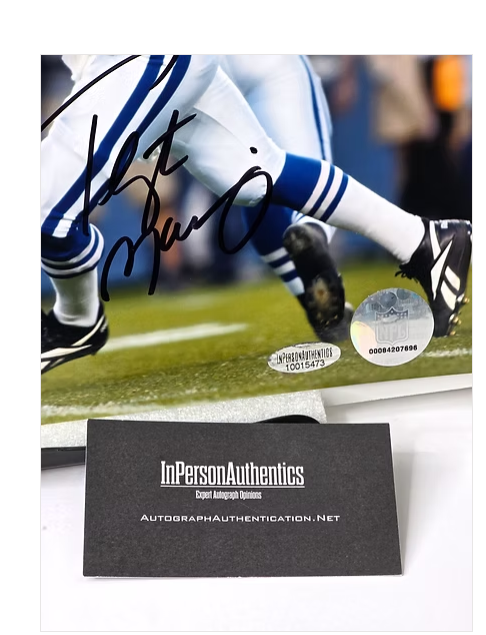 Peyton Manning Signed Autograph NFL Football Photo