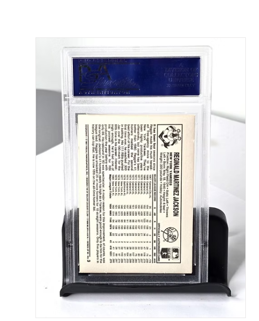 Reggie Jackson Baseball Card 1981 Kellogg's 3D Super Stars PSA Grade