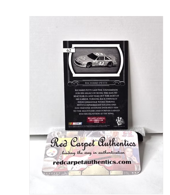 Richard Petty Autograph NASCAR Card 2008 Press Pass No. 62