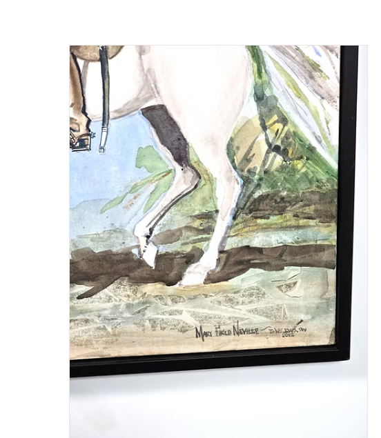 Riding Down Natchez Trace Painting Signed by Artist