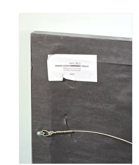 Riding Down Natchez Trace Painting Signed by Artist