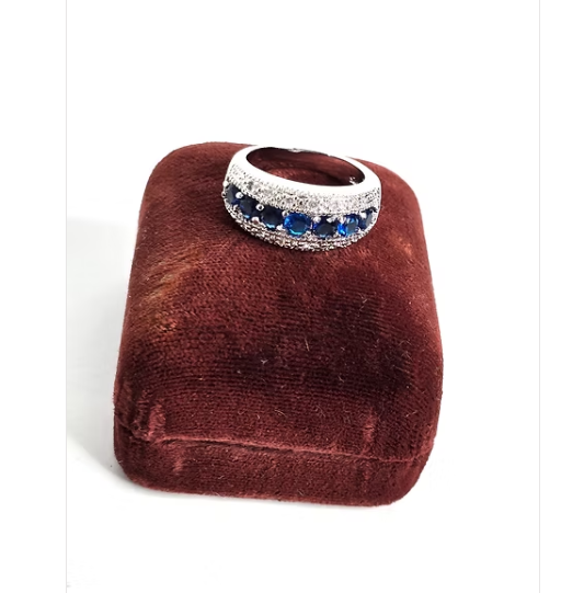 Sapphire Sterling Silver Ring