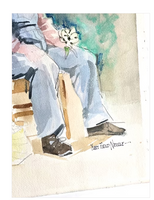 The Gardener Painting Art Signed by Artist