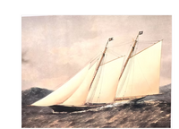 Thomas G. Dutton Anglo American Yacht Race of 1870 Cambria Mid Ocean