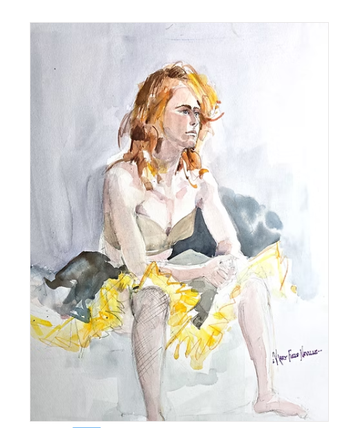 Time Out Painting Original Artwork Watercolor