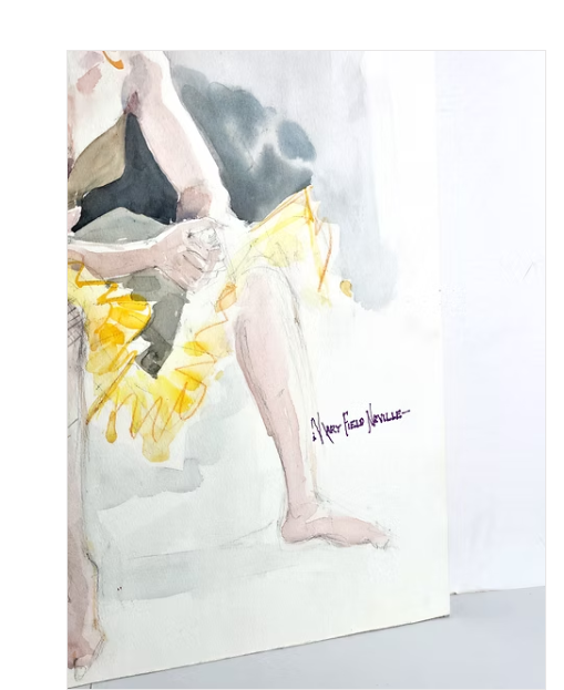 Time Out Painting Original Artwork Watercolor