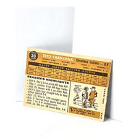 Tito Francona Baseball Card Cleveland Indians 1960 Topps