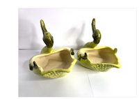 Swans 1940s Hull Pottery Ceramic Glazed Trinket Dish or Planter Signed No. 80