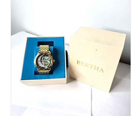 Vintage Watch Bertha Owl Gold Tone