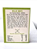 Willie Mays Baseball Card 1963 Fleer San Francisco Giants