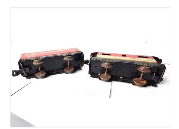 Vintage Marx Tin Litho Train Cars