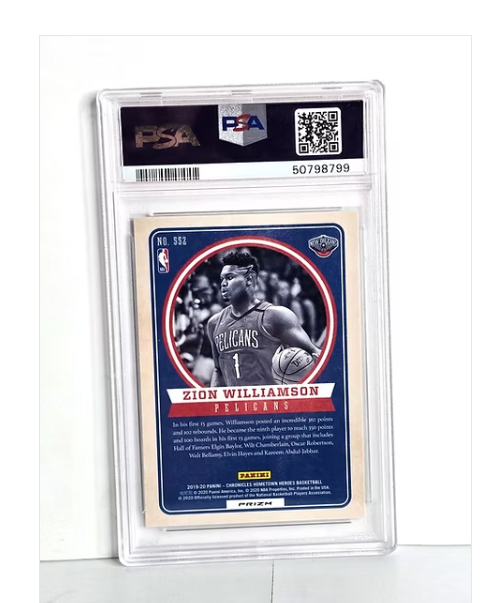 Zion Williamson Rookie Basketball Card 2019 Panini Chronicles - PSA Mint