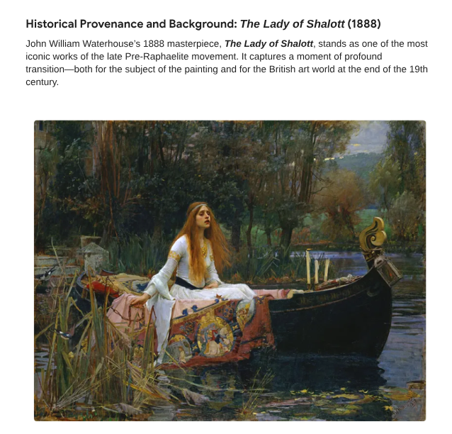The Lady of Shalott (1888) - Subscribe Get Digital Assets