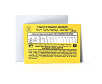 Bo Jackson Rookie Baseball Card 1986 Leaf Donruss