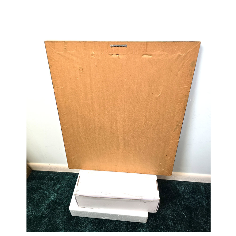 R J McDonald Red Cardinal Bird Signed Print Matted Framed