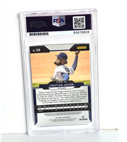Cristian Javier Autograph Baseball Card 2021 Panini Prizm No. 249 PSA Certified