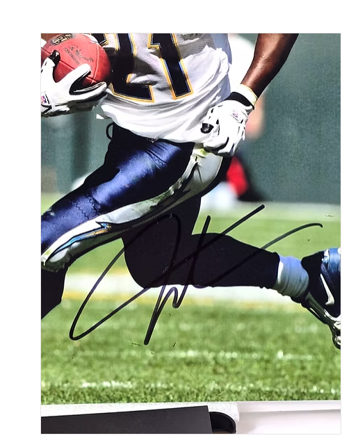 LaDainian Tomlinson Autographed Chargers NFL Football Photo