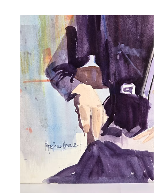 Sophistication Painting Original Artwork Watercolor