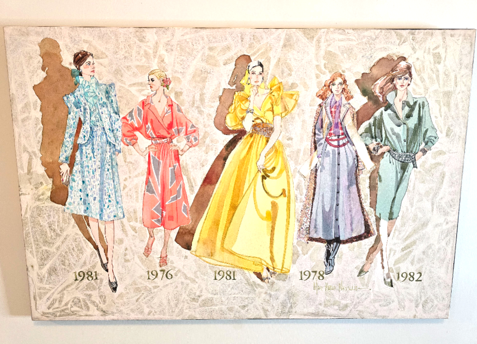 Fashion Models Painting Home Decor Original Artwork Signed