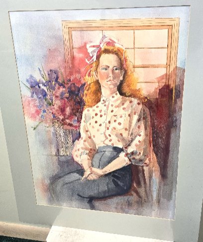 Casual Day at Home Painting Signed by Artist