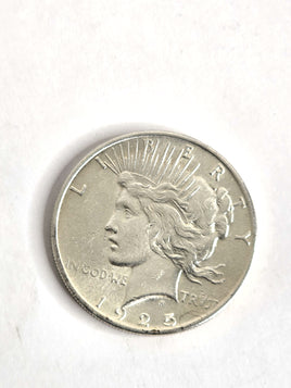 Silver Coin 1925 US Peace Dollar 90% Silver