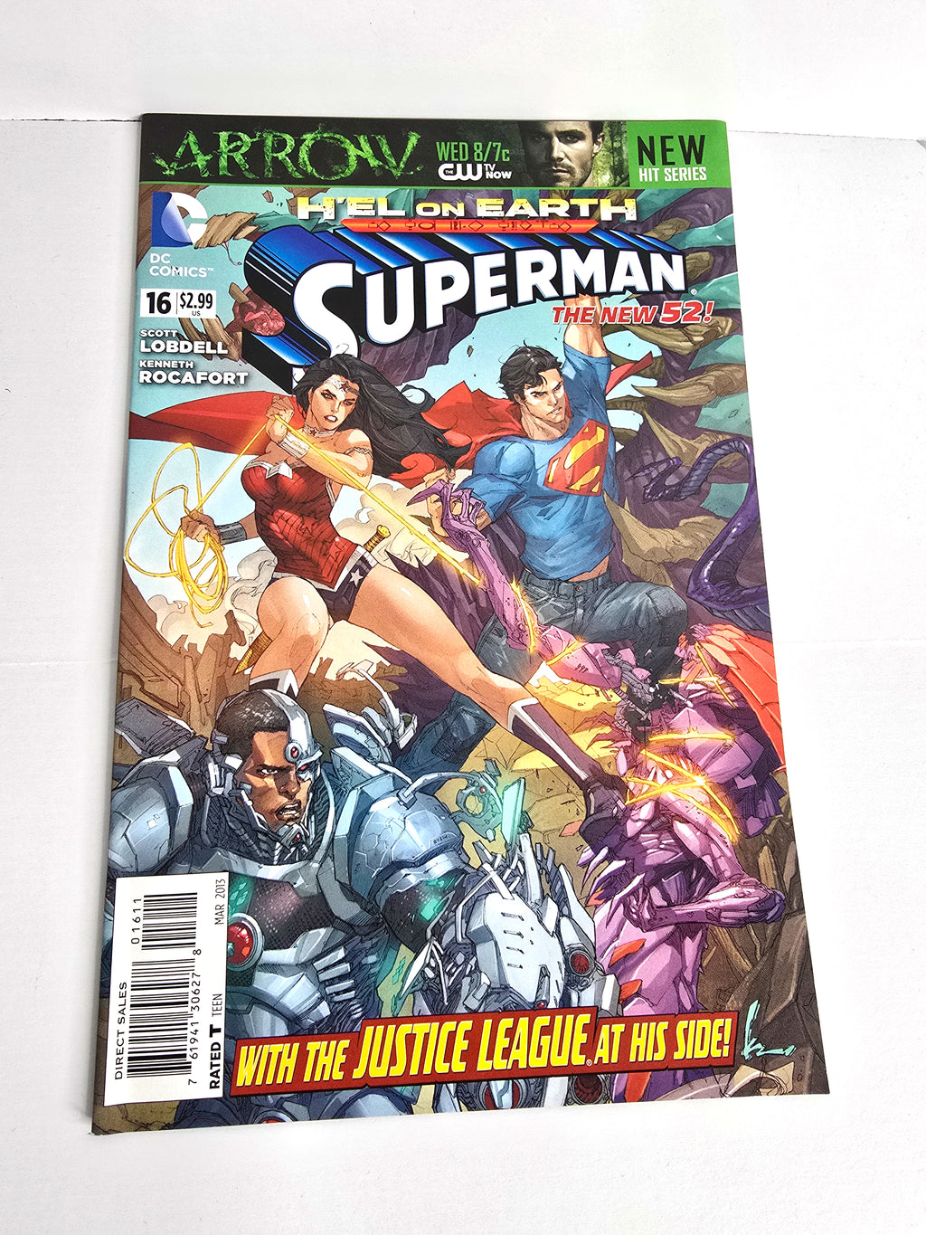 Superman Hell on Earth Justice League DC Comic Book March 2013 Volume 16