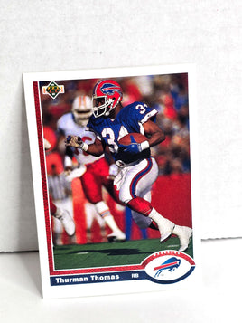 Thurman Thomas Buffalo Bills Football Card 1991 Upper Deck No. 356