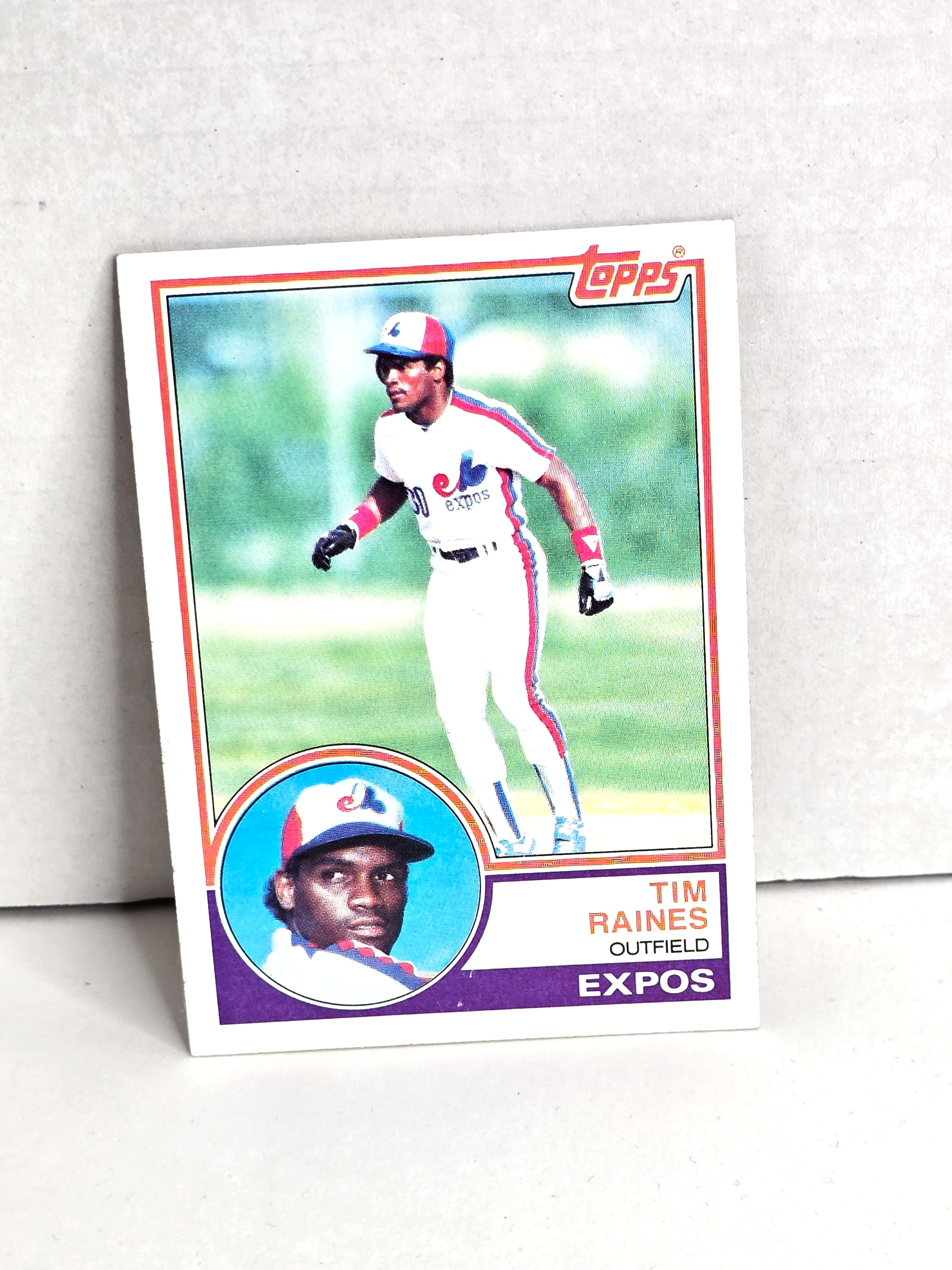 Tim Raines Expos Baseball Card 1983 Topps No. 595