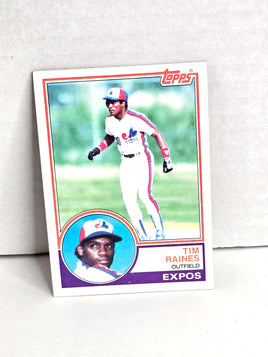 Tim Raines Expos Baseball Card 1983 Topps No. 595