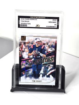 Tom Brady Football Card Mint Graded 2018 Panini Donruss New England Patriots