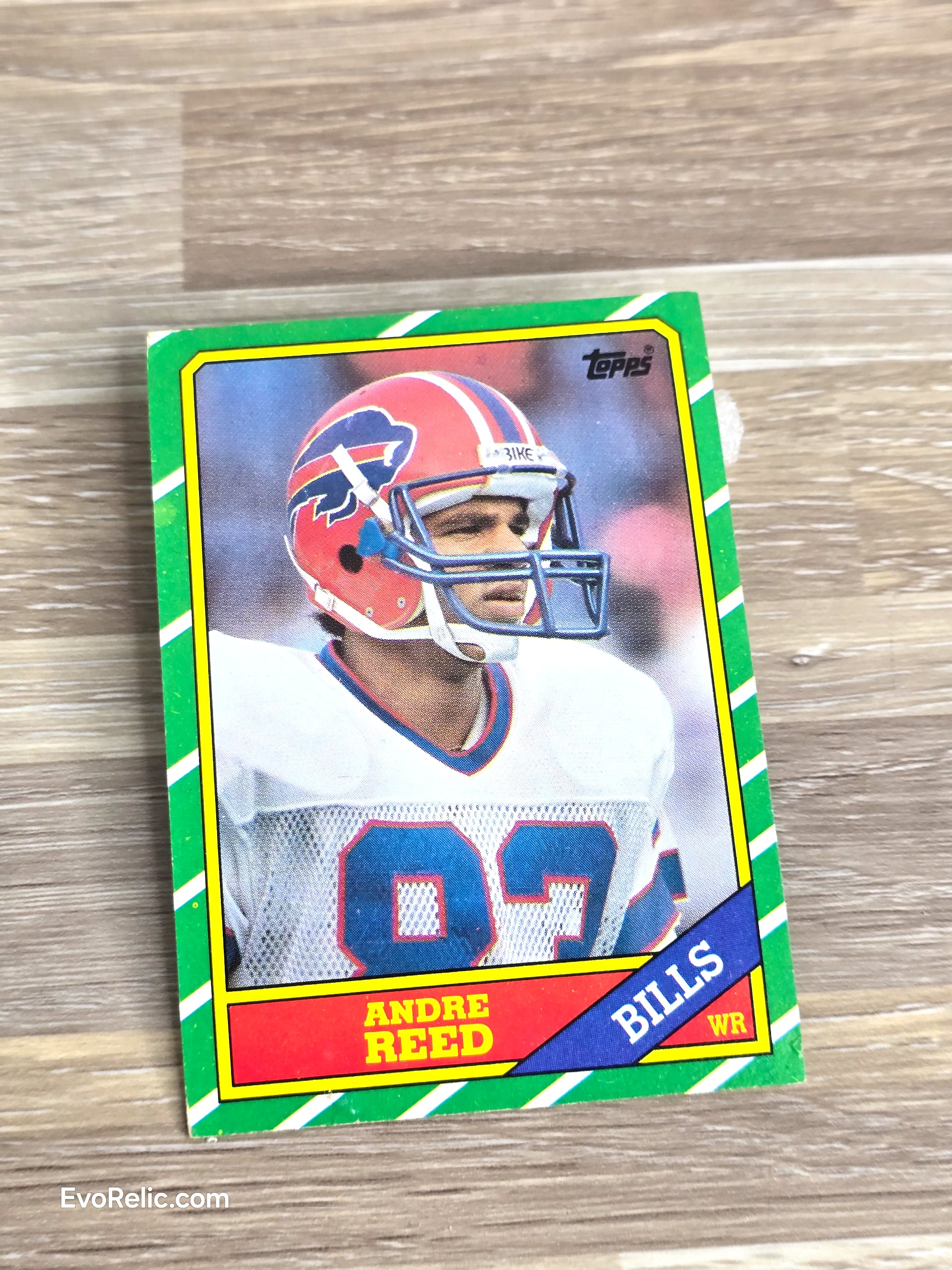 Topps Football 1986 Card Andre Reed Topps No 388