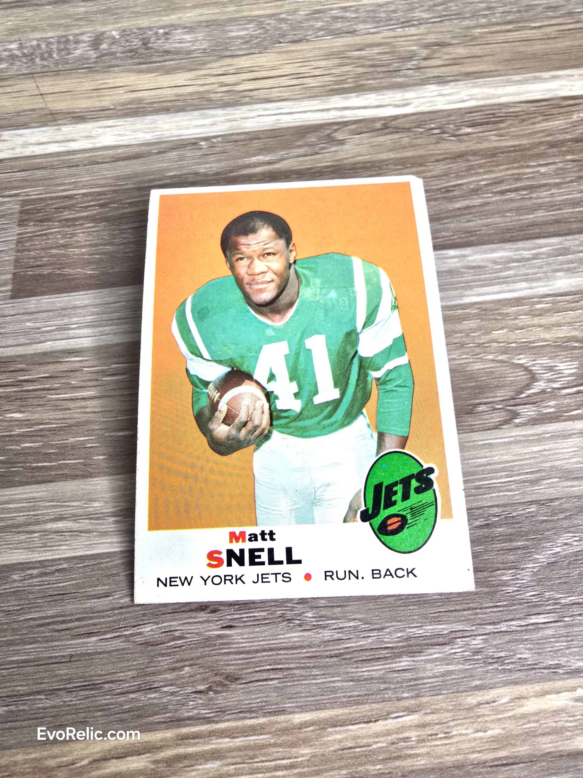Topps Football Card 1969 Matt Snell Jets No 193