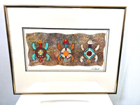 Turtle Mixed Media Art Original Signed by Artist Deborah Stowell