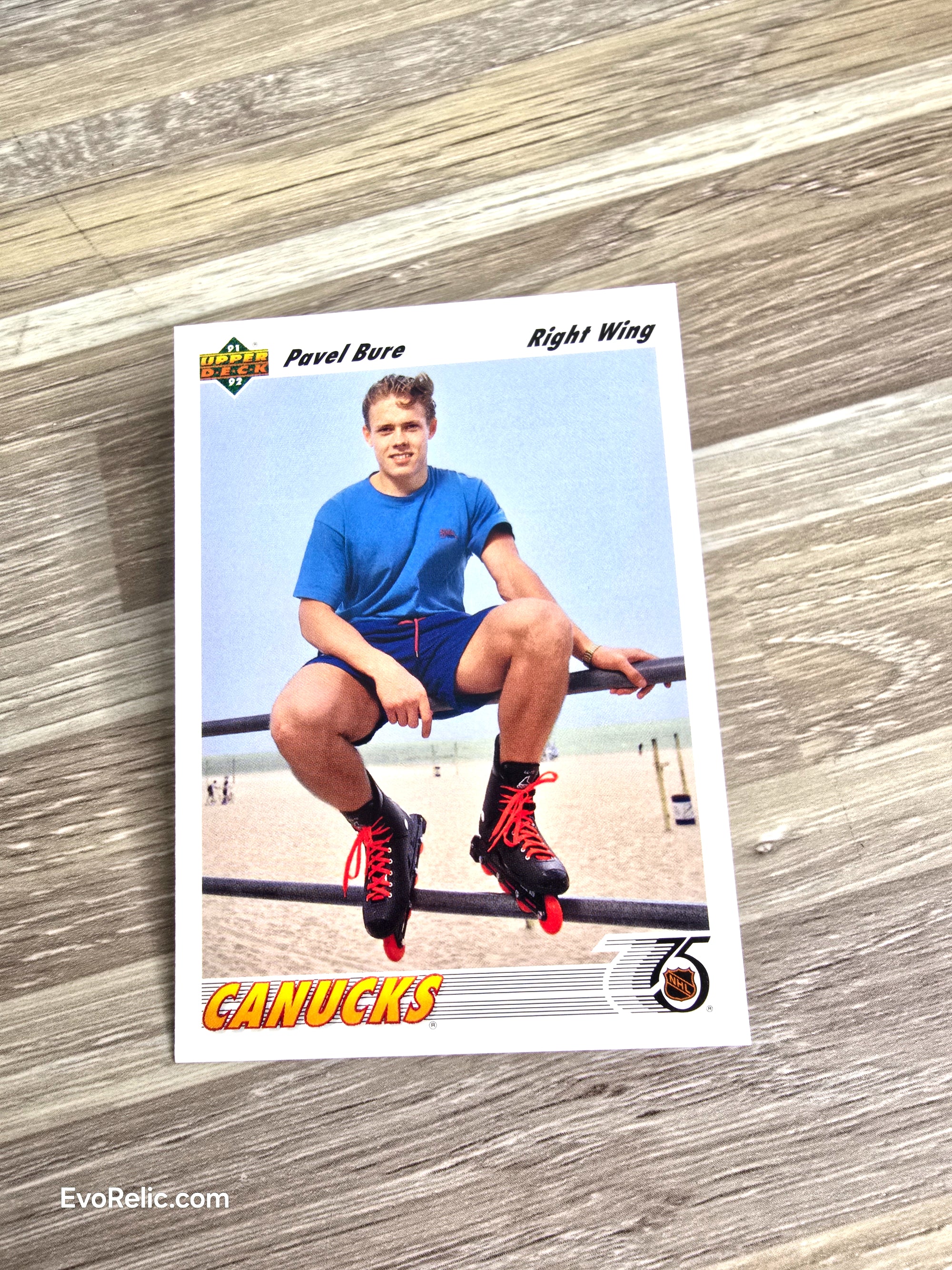 Upper Deck Hockey Card 1991 Pavel Bure Canucks No 54