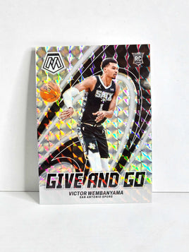 Victor Wembanyama Rookie Basketball Card 2023 Panini Mosaic No. 12