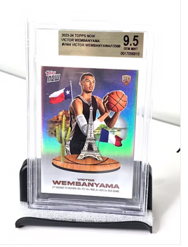 Victor Wembanyama Rookie Basketball Card NBA 2023 Topps No. VW-4